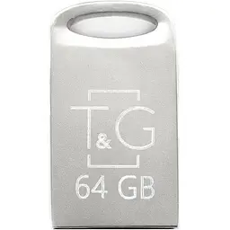 Флеш накопичувач USB 64Gb T&G Metal TG105 сріблястий USB 2.0 (TG105-64G)