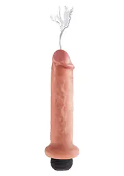 Фалоімітатор King Cock Squirting Cock 21.6 см тілесний - мініатюра 6