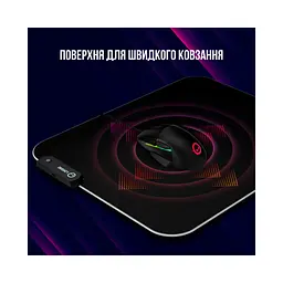 Килимок для мишки Lorgar Steller 913 RGB USB Black (LRG-GMP913) - мініатюра 6