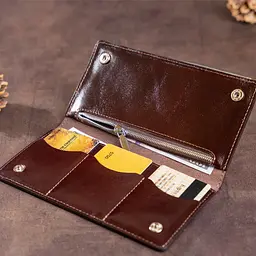 Чоловічий шкіряний гаманець SHVIGEL 19х9,5х1 см acs0016051 - мініатюра 8