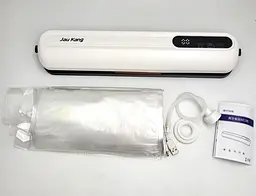 Вакуумний пакувальник акумуляторний USB Вакууматор для вологих та сухих продуктів, м'яса, овочів, зелені для тривалого зберігання із запаюванням 38×8см пакети до 30см UKC Vacuum Sealer - мініатюра 5