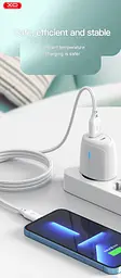Кабель XO NB235 Zebra Series Braided USB-A to Micro - 1m білий (6976054) - мініатюра 5