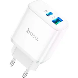 Мережевий зарядний пристрій Hoco C105A PD 20W White [86910] - мініатюра 2