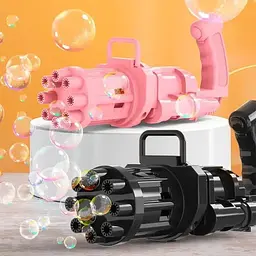 Кулемет для мильних бульбашок Bubble Fun Blaster чорний і рожевий (1443329696) - мініатюра 8