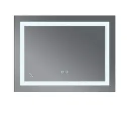 Дзеркало Mixxus WARM MR12-90x70-REVERSE з LED Touch, Anti-fog, димером, регулюванням яскравості (MI6675) - мініатюра 3