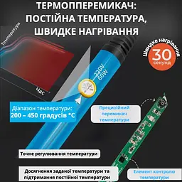 Набір для паяння 18 в 1 паяльний набір у футлярі - мініатюра 12