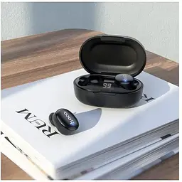 Бездротові навушники Hoco EW11 Melody True Wireless Bluetooth Headset кейс з дисплеєм чорні - мініатюра 5