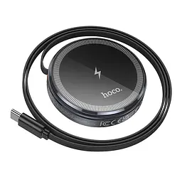 Бездротовий зарядний пристрій Hoco CQ18 2-in-1 15W MagSafe 7.5W Grey (36162_3606816)
