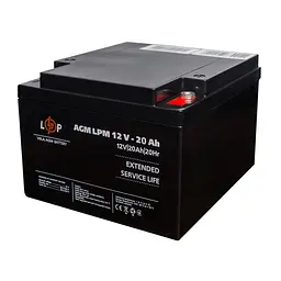 Акумуляторна батарея LogicPower LPM 12V 20AH AGM - мініатюра 3