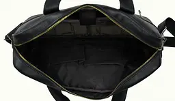 Чоловіча сумка з натуральної шкіри Tiding Bag Чорна (SA25-1131A) - мініатюра 4