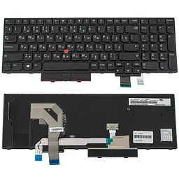 Клавіатура для ноутбука LENOVO (ThinkPad: T570, T580) rus, black (оригінал)