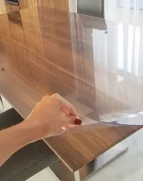 М'яке скло Прозора силіконова скатертина на стіл Soft Glass Захист для меблів 3.2х1.0 м Товщина 1.5 мм - мініатюра 9