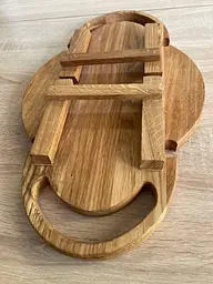 Винний столик Дуб з ручками 50x30x17 - мініатюра 10
