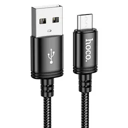Кабель HOCO X91 Micro-USB Radiance charging data cable 3m чорний - мініатюра 3