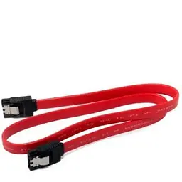 Кабель Sata Red 50 см ExtraDigital із засувками (KBS1798)