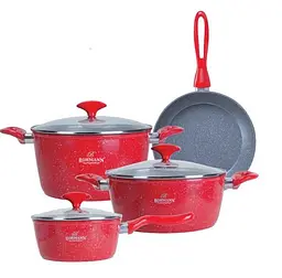 Набір посуду Bohmann BH 7357 red 7 предметів