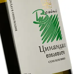 Вино Besini Tsinandali, біле, сухе, 13%, 0,75 л (8000016900858) - мініатюра 3
