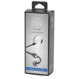 Вагінальні кульки Fifty Shades of Grey Inner Goddess Mini, 21.6 см, сріблястий - мініатюра 4