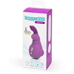 Вібратор для клітора Happy Rabbit Mini Ears 11.4 см фіолетовий - мініатюра 6