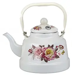 Чайник для плити Edenberg Троянди EB-3354-Roses-White 1.1 л білий