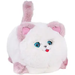 Інтерактивна м'яка іграшка AiDA Smart Blinking Cat біло-рожева (AD54081) - мініатюра 4