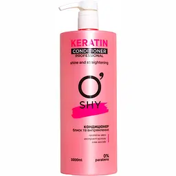 Кондиціонер для волосся O'Shy Keratin Professional, блиск та випрямлення, 1 л