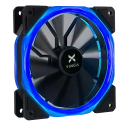 Вентилятор Vinga LED FAN-02 BLUE Black (LED fan-02 blue)