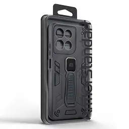 Чехол для Motorola G57 Power 5G, Proover, черный, с подставкой и магнитом, противоударный, ударопрочный, бронированный, панель-накладка, защита всего корпуса, термополиуретан (TPU) + поликарбонат (PC), ArmorStandart (ARM89737) - мініатюра 3