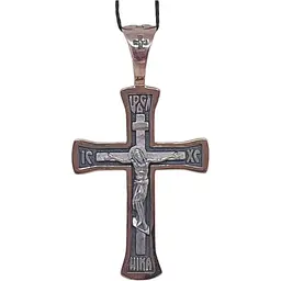 Золотий хрестик Харківська ювелірна фабрика. Розп'яття Христа. 11513-Ч