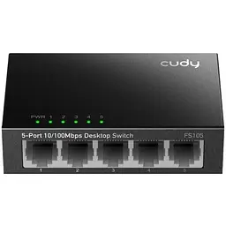Комутатор Cudy FS105, 5 портовий 10/100 Mbps Metal Switch - мініатюра 3