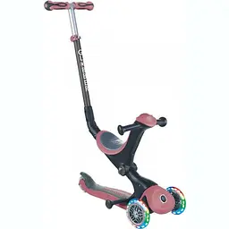 Самокат Globber Go up deluxe lights 5в1, колеса з підсвічуванням, рожевий (646-210) - мініатюра 4