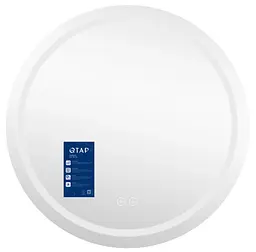 Дзеркало Qtap Mideya (MI6) кругле з LED-підсвіткою Touch, антизапотіванням QTMIDR100049003