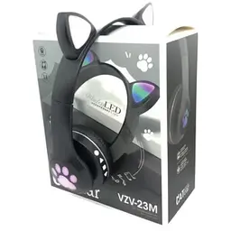 Бездротові дитячі навушники Cat Ear VZV-23M Bluetooth з котячими вушками чорні - мініатюра 5