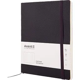 Книга записна Axent Partner Soft L клітинка 190x250 мм 96 аркушів чорна (8615-01-A) - мініатюра 2