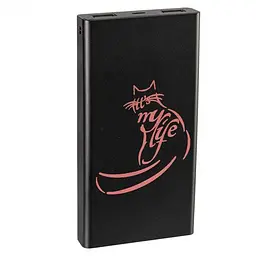 Портативна батарея Laser Print 10000mAh Black без гравіювання