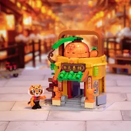 Конструктор Pantasy Kung Fu Panda Кунгфу Панда Міні Вид на вулицю - Фруктова крамниця Тигриці (86508) - мініатюра 2