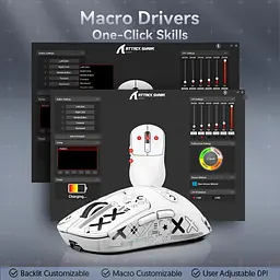 Миша Attack Shark X3 Pro Wireless 8K (AS-6972792470214-W) White (G-000003832) - мініатюра 2