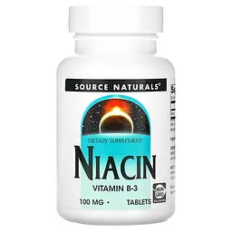 Вітаміни та мінерали Source Naturals Niacin 100 mg 100 таблеток