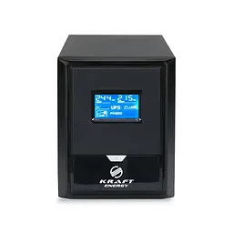 Джерело безперебійного живлення Kraft KRF-B1000VA/600W(LCD)24V UPS під зовнішній акумулятор (42-00045)