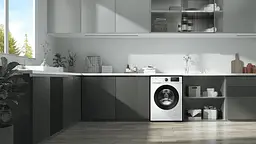 TCL Пральна машина фронтальна, 7кг, 1400, A, 49см, дисплей, пара, інвертор, білий - мініатюра 3