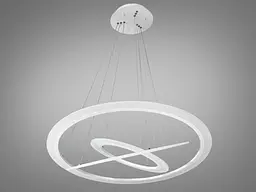 Підвісна LED-люстра з пультом 115 Вт Diasha 2366-800+600+400WH - мініатюра 4