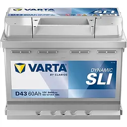 Автомобільний акумулятор VARTA Blue Dynamic D43 6СТ-60Ah Аз 540A (EN) 560127054