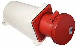 Розетка стаціонарна 125А P4 IP67 3P+PE ГС АСКО-УКРЕМ (A0080040010) - мініатюра 2