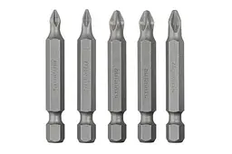 Набір біт викруткових насадок хрестоподібних Intertool PH1 x PH2 x PZ1 x PZ2 x 50 мм Storm (в упаковці 5 шт.) - мініатюра 3