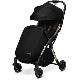 Прогулянкова коляска Lionelo Julie One Black Gold, чорна (LO-JULIE ONE BLACK GOLD) - мініатюра 3