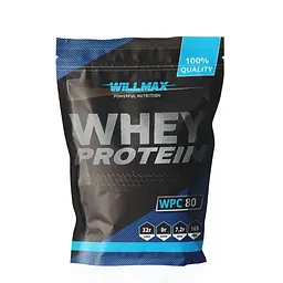 Протеїн Willmax Whey Protein 80, 920 грам - Банан-полуниця
