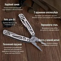 Мультитул UAD TitanForce професійний 21 інструмент (UAD-07) - мініатюра 6