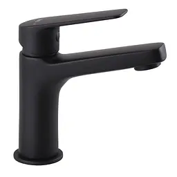 Змішувач для умивальника Topaz Capri TCA-15207-H44-BL картридж D25 H=140 шланги 45см Чорний матовий