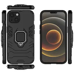 Чохол бампер Primolux Ring Armor для Apple iPhone 15 Plus Black - мініатюра 6