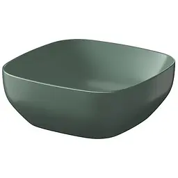 Умивальник на стільницю Cersanit Larga квадратний 38x38 зелений матовий K677-061